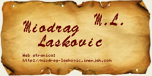 Miodrag Lasković vizit kartica